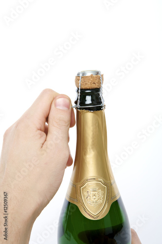 opening a bottle
