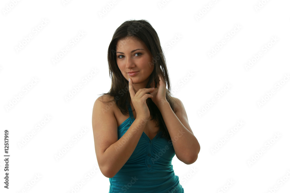 Portrait of young,beautiful,charming brunette Portrait of young,beautiful,charming brunette