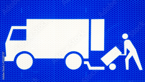 Canvastavla Traffic sign