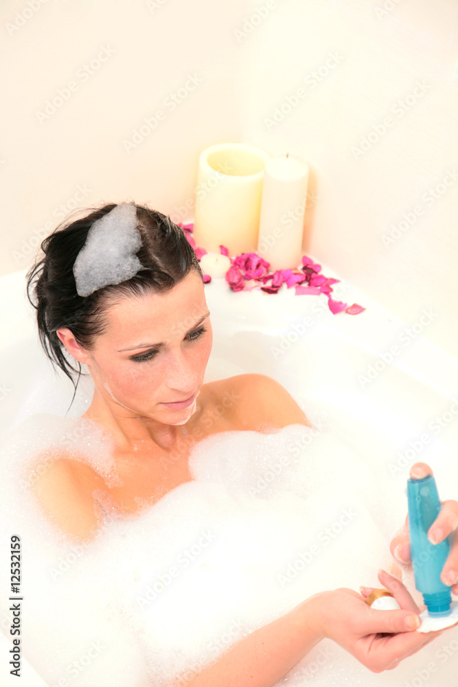 Obraz premium körper waschen