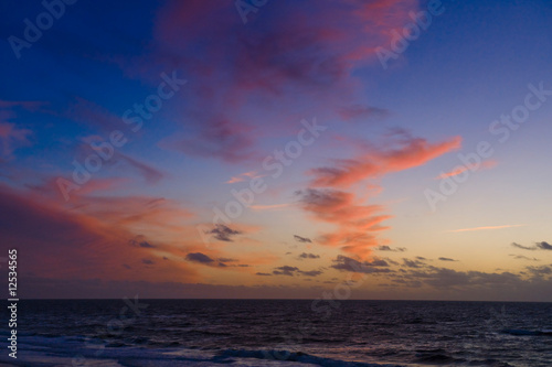 Blaue Stunde am roten Kliff