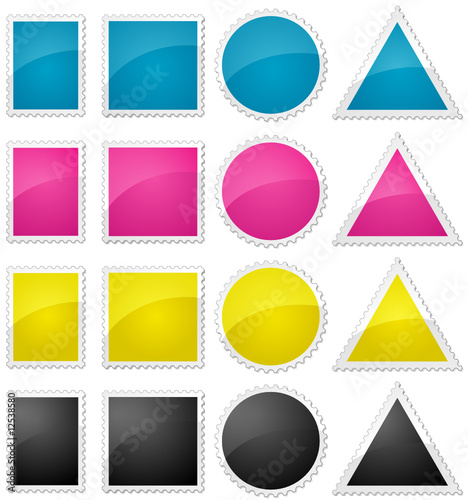CMYK stamps