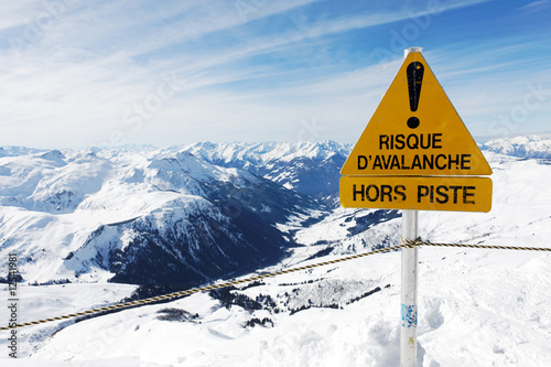 Vászonkép panneau avalanche