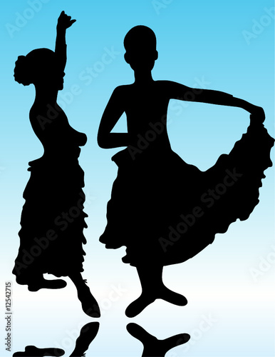 small  ballet dancer black silhouette