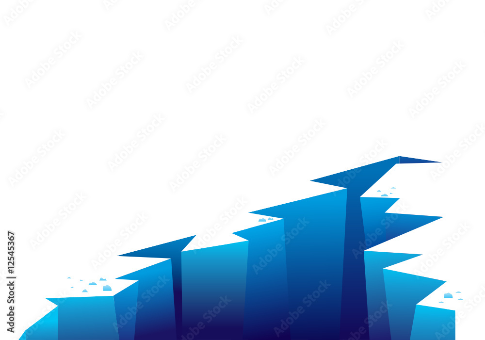 Cracked ice background
