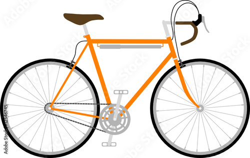 Classic single speed road bicycle