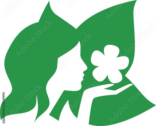 Girl with flower