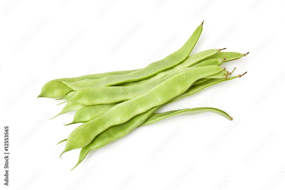 Flat beans isolated on awhite studio background. Flat beans isolated on awhite studio background.