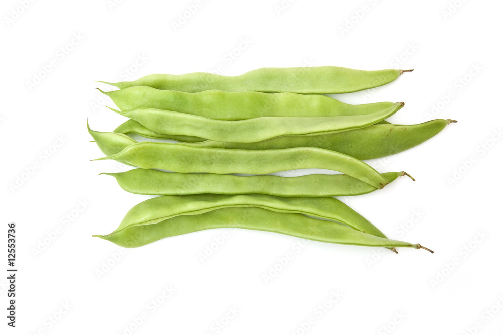 Flat beans isolated on awhite studio background. Flat beans isolated on awhite studio background.