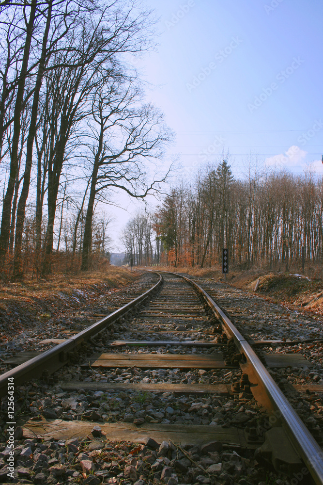 Obraz premium Bahngleise