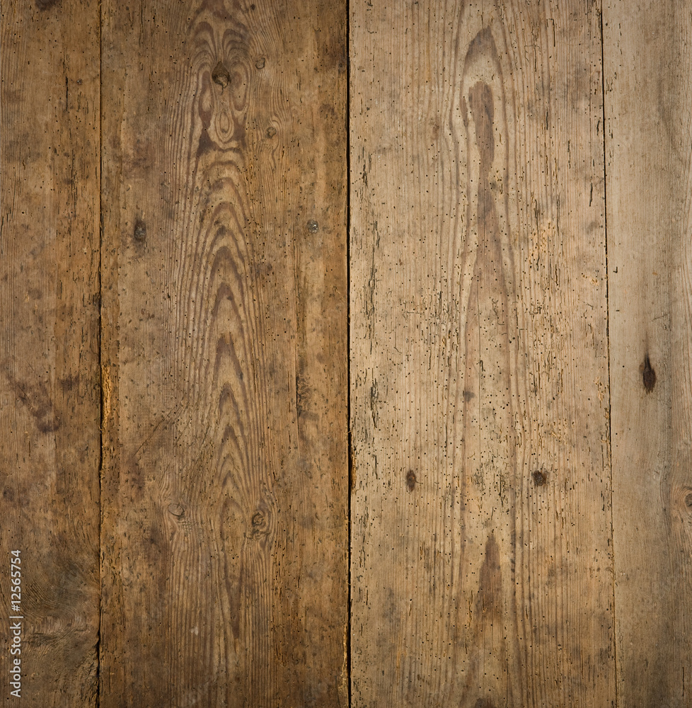 Naklejka premium Old textured wood boards