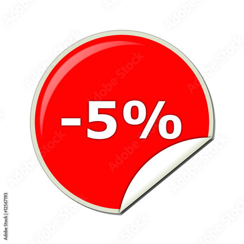 easy peel 5 % off label