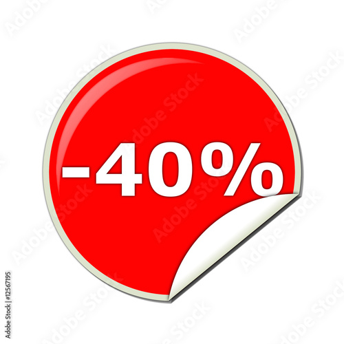 easy peel 40 % off label