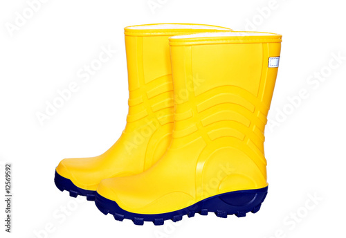 Gelbe Gummistiefel