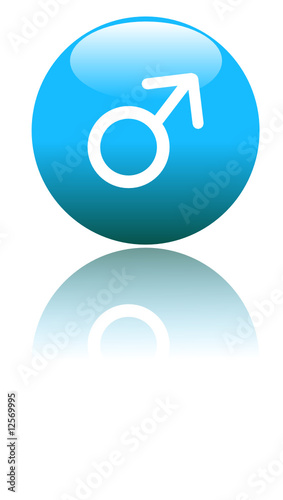 boule 3D homme reflet