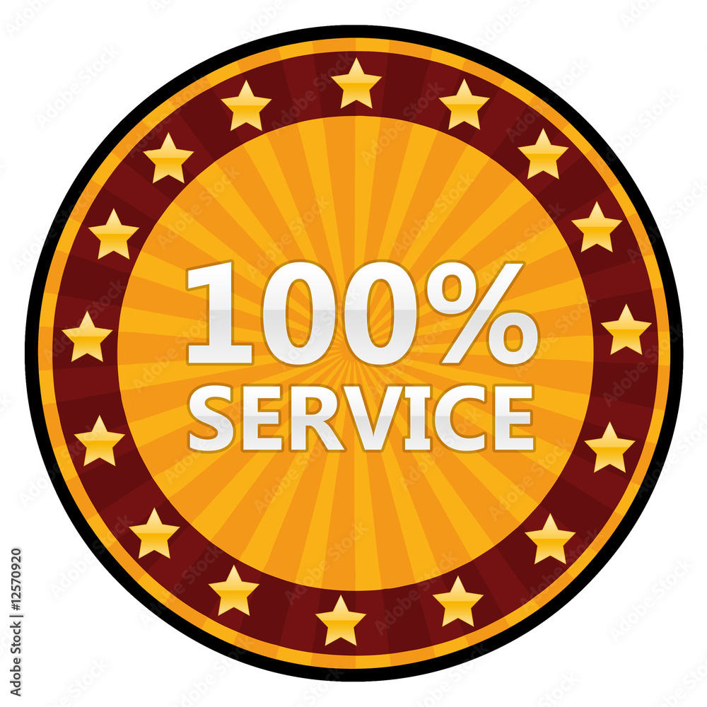 100% Service-Siegel
