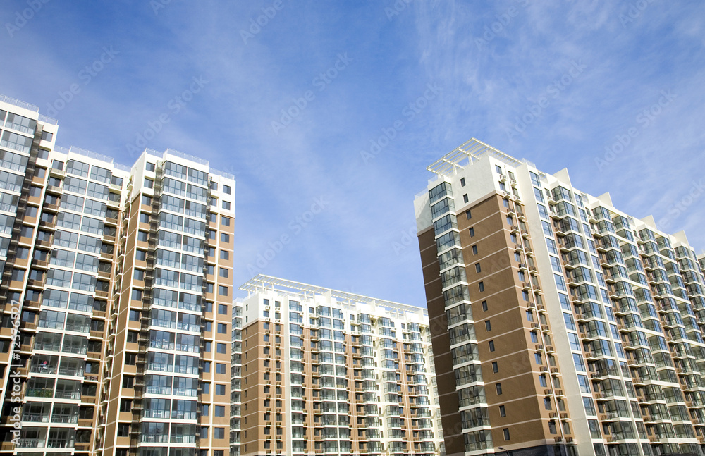 apartment buildings