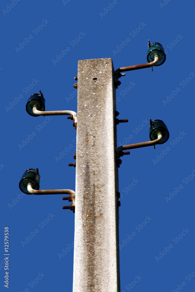 Fototapeta premium poteau électrique