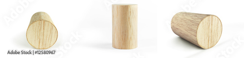 collezione di modellini cilindrici, realizzati in legno di balsa
