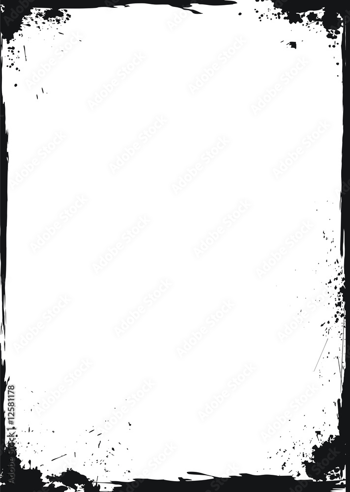 Grunge white frame