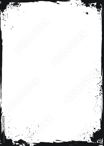 Obraz na płótnie Grunge white frame w salonie