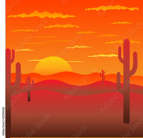 Background with American landscape