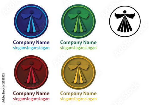 Angel Company Logo (4 Color Variations)