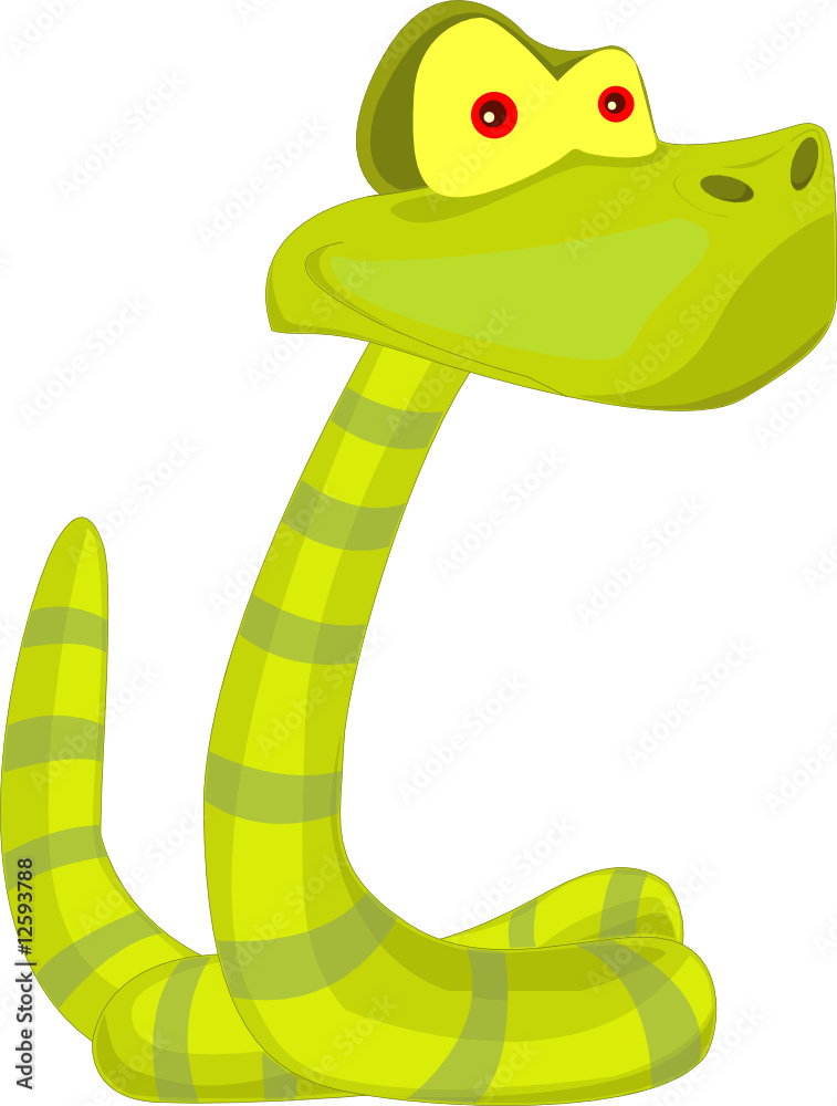Naklejka premium Cartoon snake