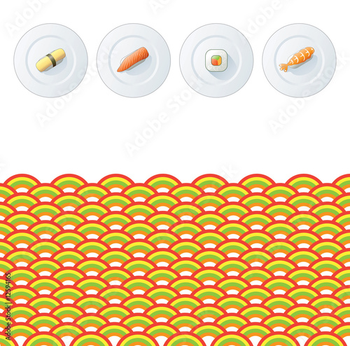 Sushi menu cover page