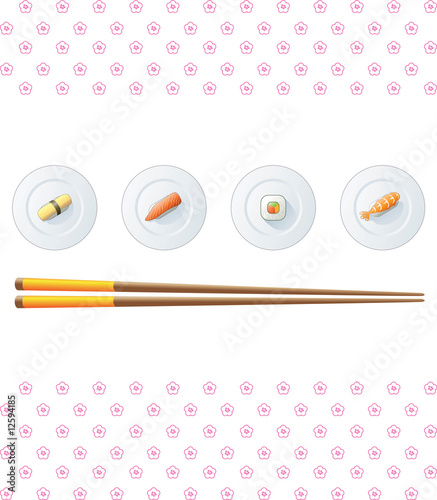 Sushi menu cover page
