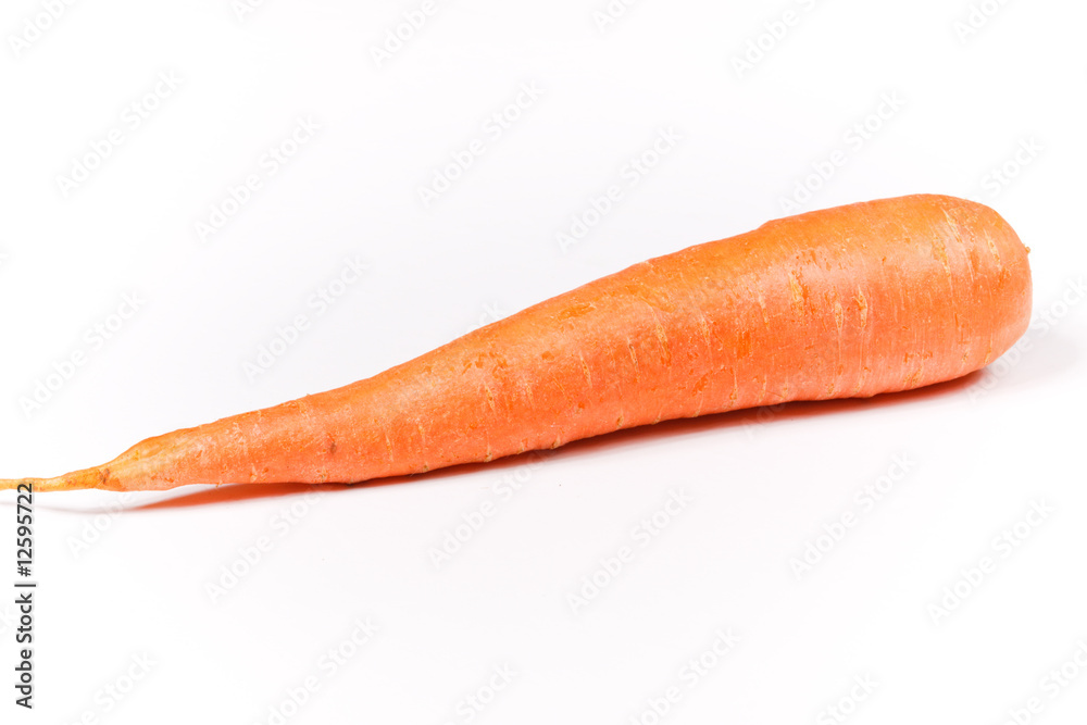 a carrot on a white background a carrot on a white background