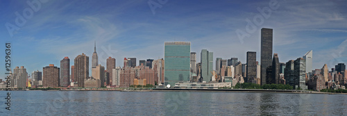 New York City panoramic- Brooklyn and Manhattan Bridge
