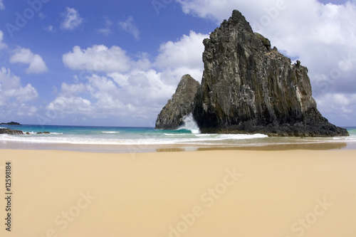 Fernando de Noronha Island in Brazil deserted paradise beach