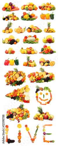 composition vegetables and fruit