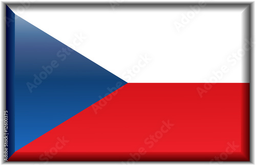 Obraz na plátně Flag of the Czech Republic