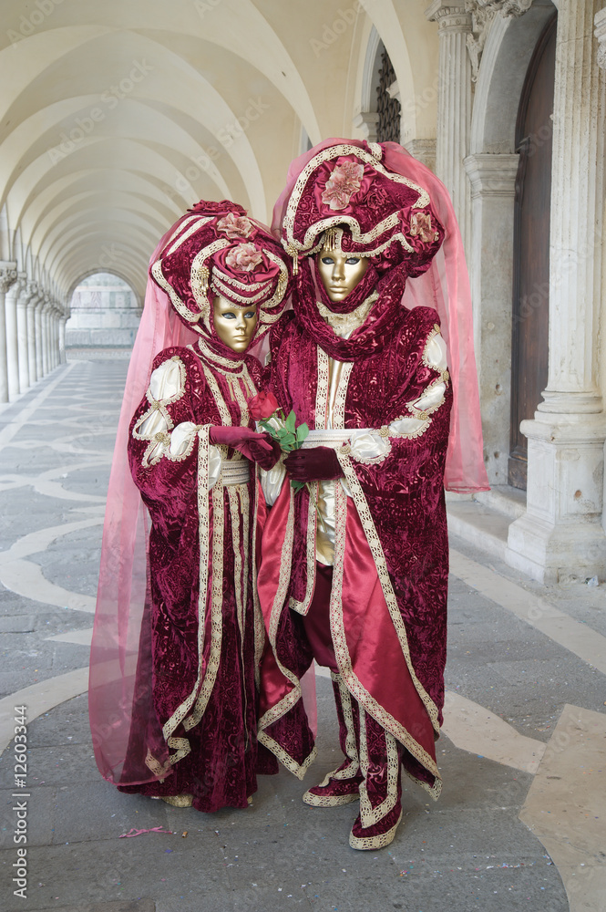 Obraz premium Beautiful carnival couple