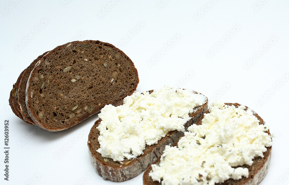 Sandwich with soft cheese Sandwich with soft cheese