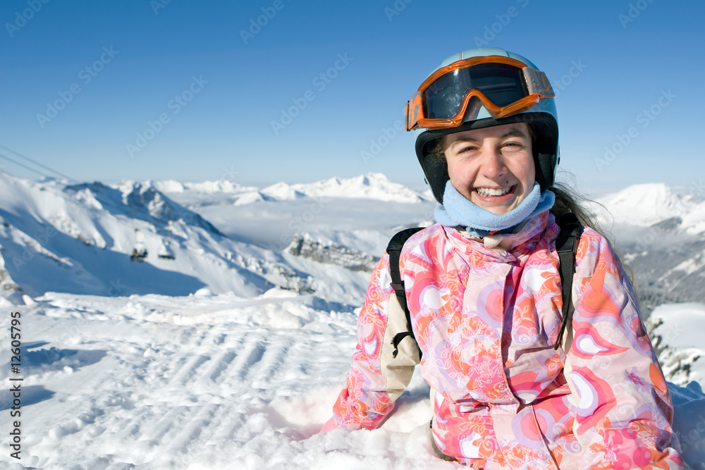 Enfants dans la neige