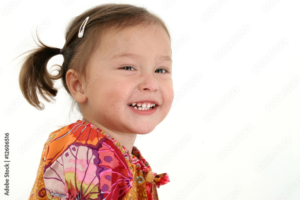 Adorable Japanese American three year old girl. Adorable Japanese American three year old girl.