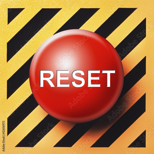 Obraz na płótnie Reset button