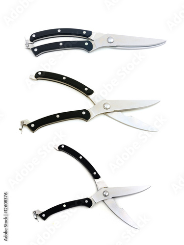 kitchen scissors group isolated