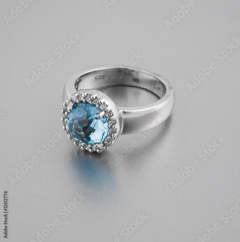 ring with blue stone