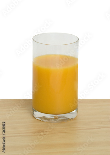 Glass of natural orange juice