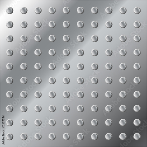 Vector light metal background texture with nubs