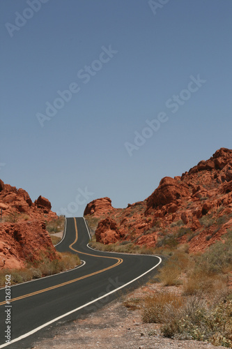 Road in Valley of Fire, Nevada