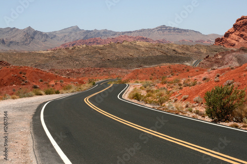 Road in Valley of Fire, Nevada