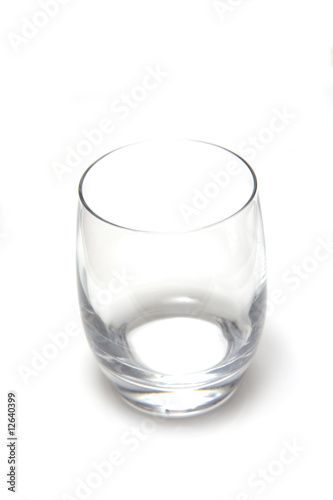 tumbler glass on a white background.