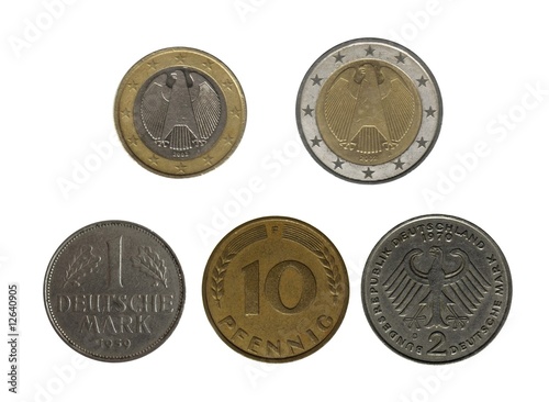 Wallpaper Mural germany, old and new coins Torontodigital.ca