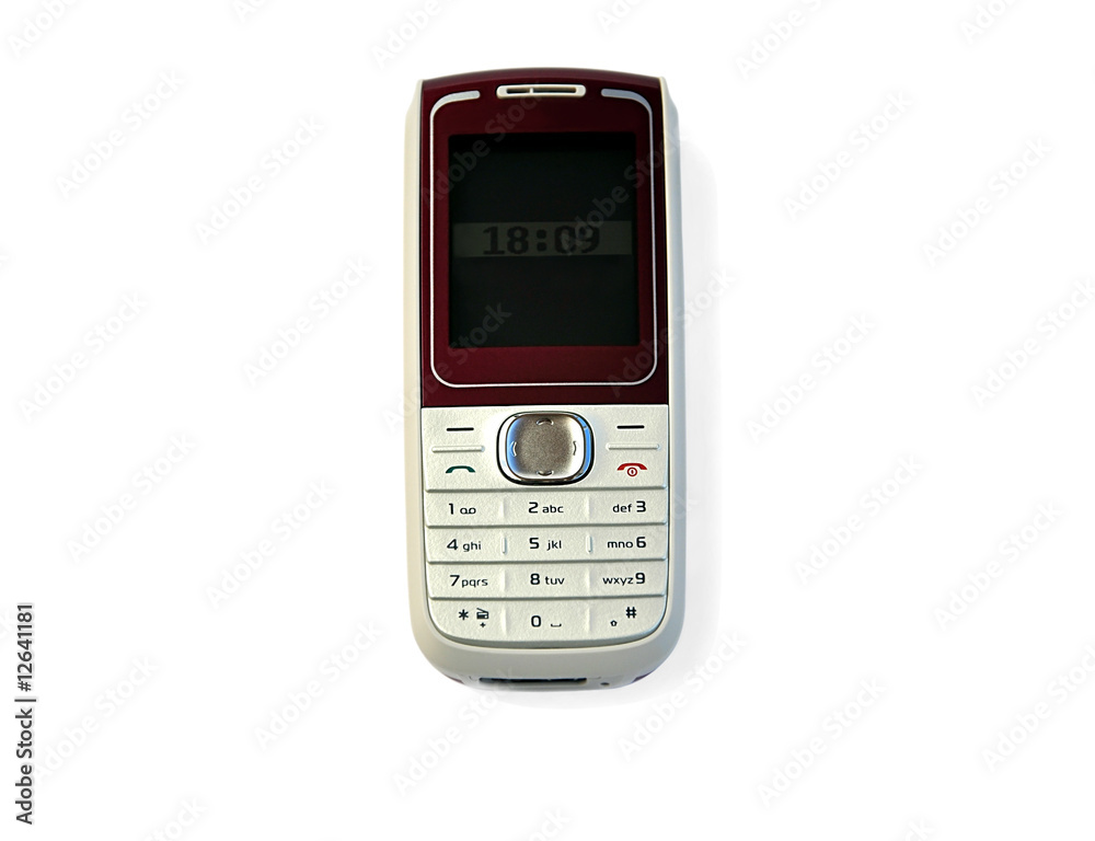 Mobile phone isolated over white with clipping path. Mobile phone isolated over white with clipping path.