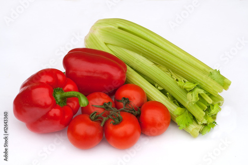 Green & Red Salad Ingredients